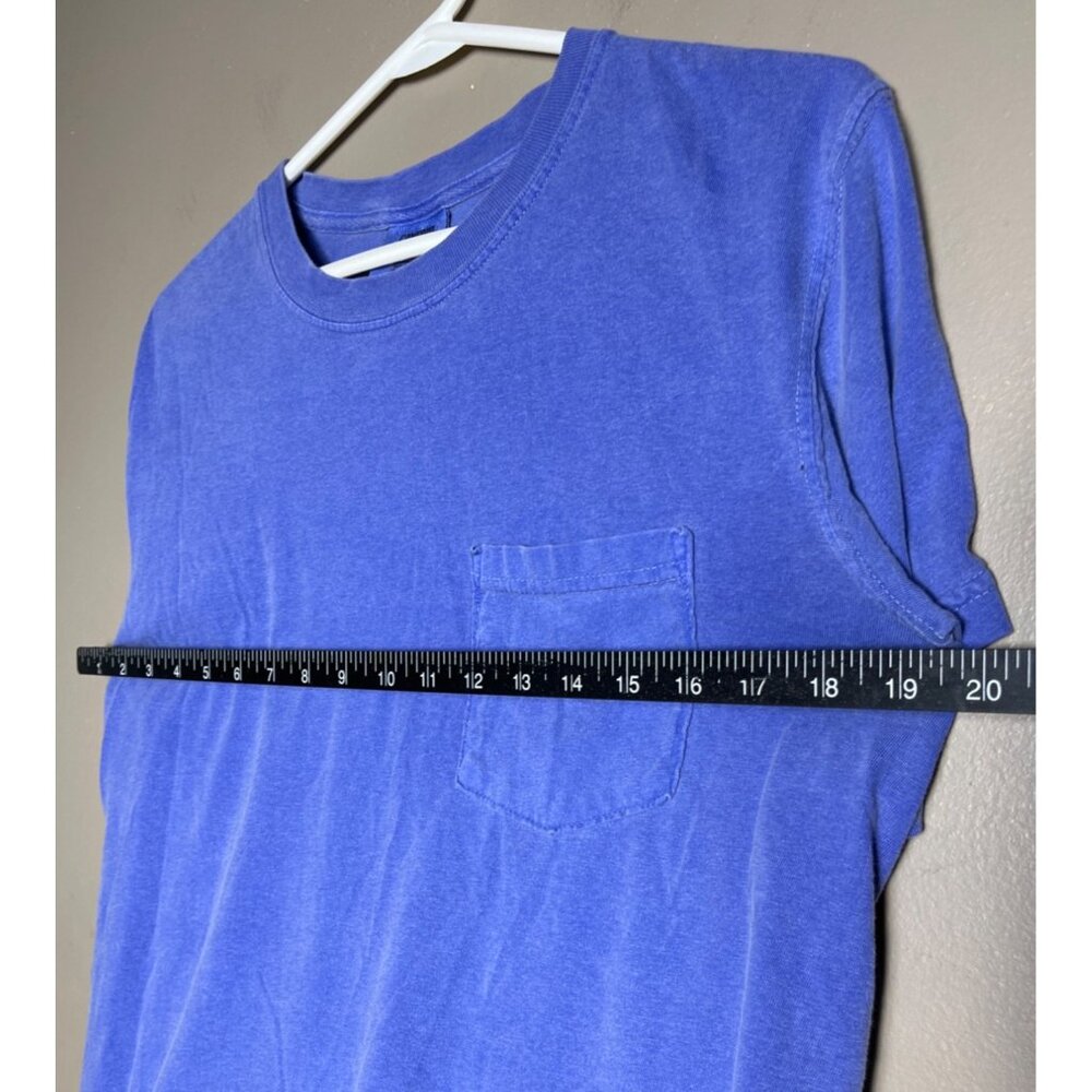 Comfort Colors T-shirt Blue Cotton Classic Garment Dye Soft Basic Unisex Women S - Picture 7 of 8